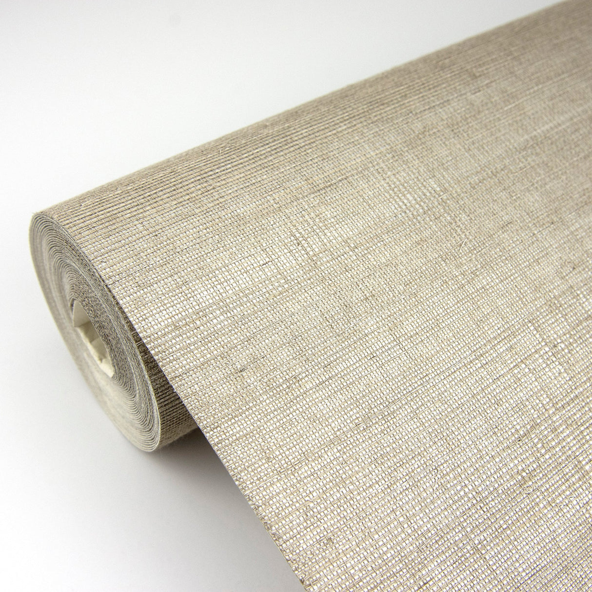 Eade’s Galan Silver Sisal Grasscloth Wallpaper Silver