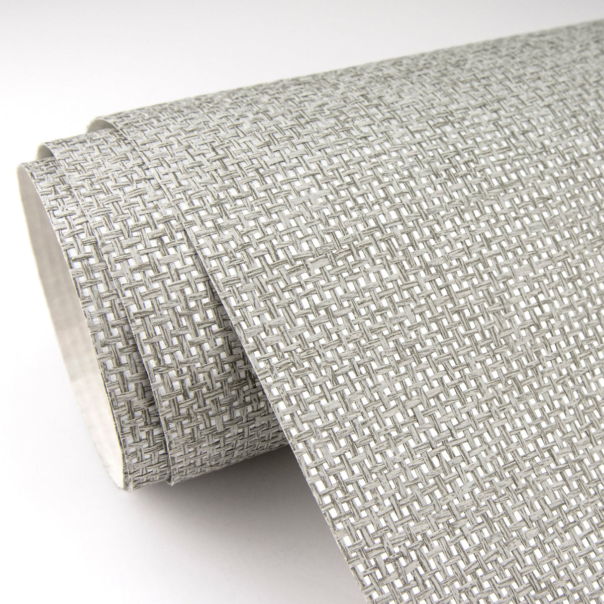 Eade’s Chiang Grey Grasscloth Wallpaper Grey