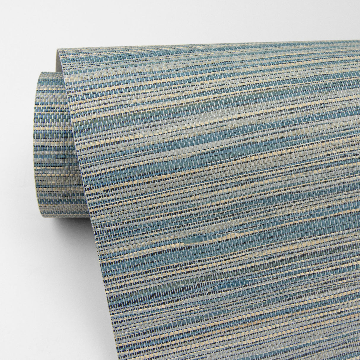 Eade’s Pattaya Blue Grasscloth Wallpaper Blue