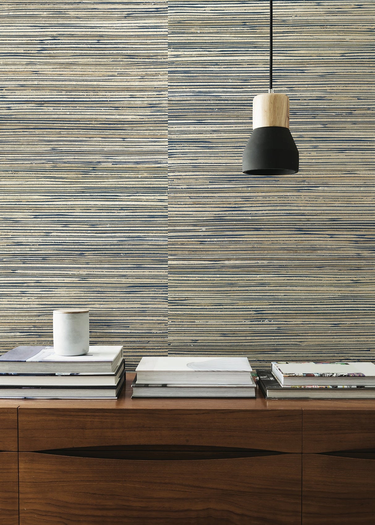 Eade’s Ranong Champagne Grasscloth Wallpaper Champagne
