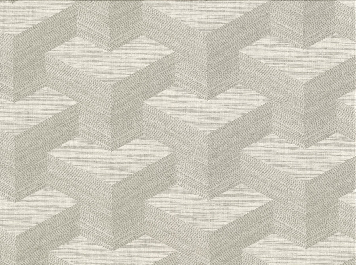 Eade’s Y Knot Light Grey Geometric Texture Wallpaper Light G