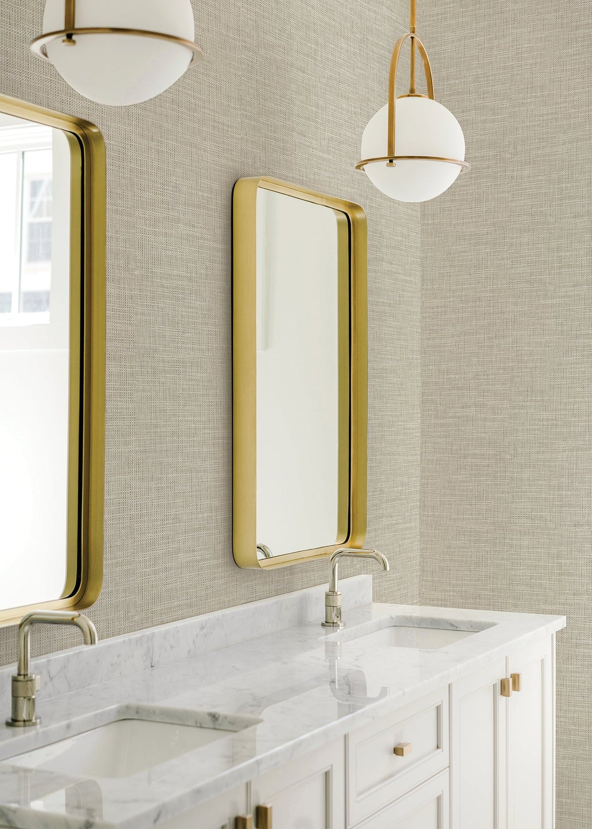 Eade’s In the Loop Wheat Faux Grasscloth Wallpaper Wheat