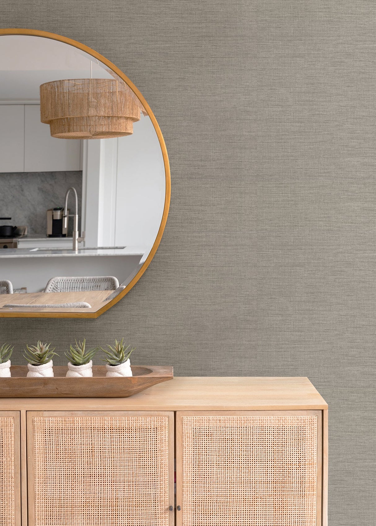 Eade’s Essence Neutral Linen Texture Wallpaper Neutral