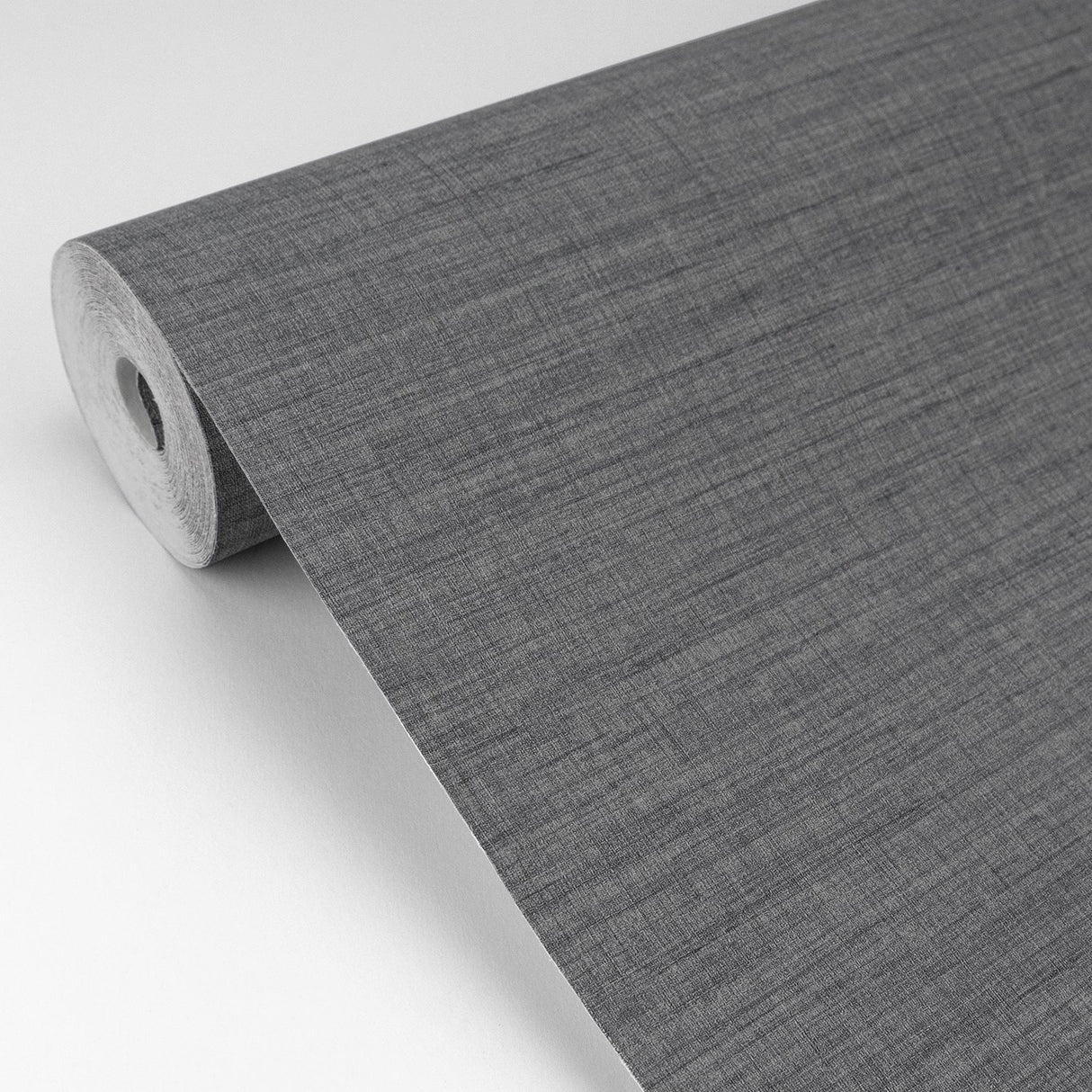 Eade’s Essence Dark Grey Linen Texture Wallpaper Dark Grey