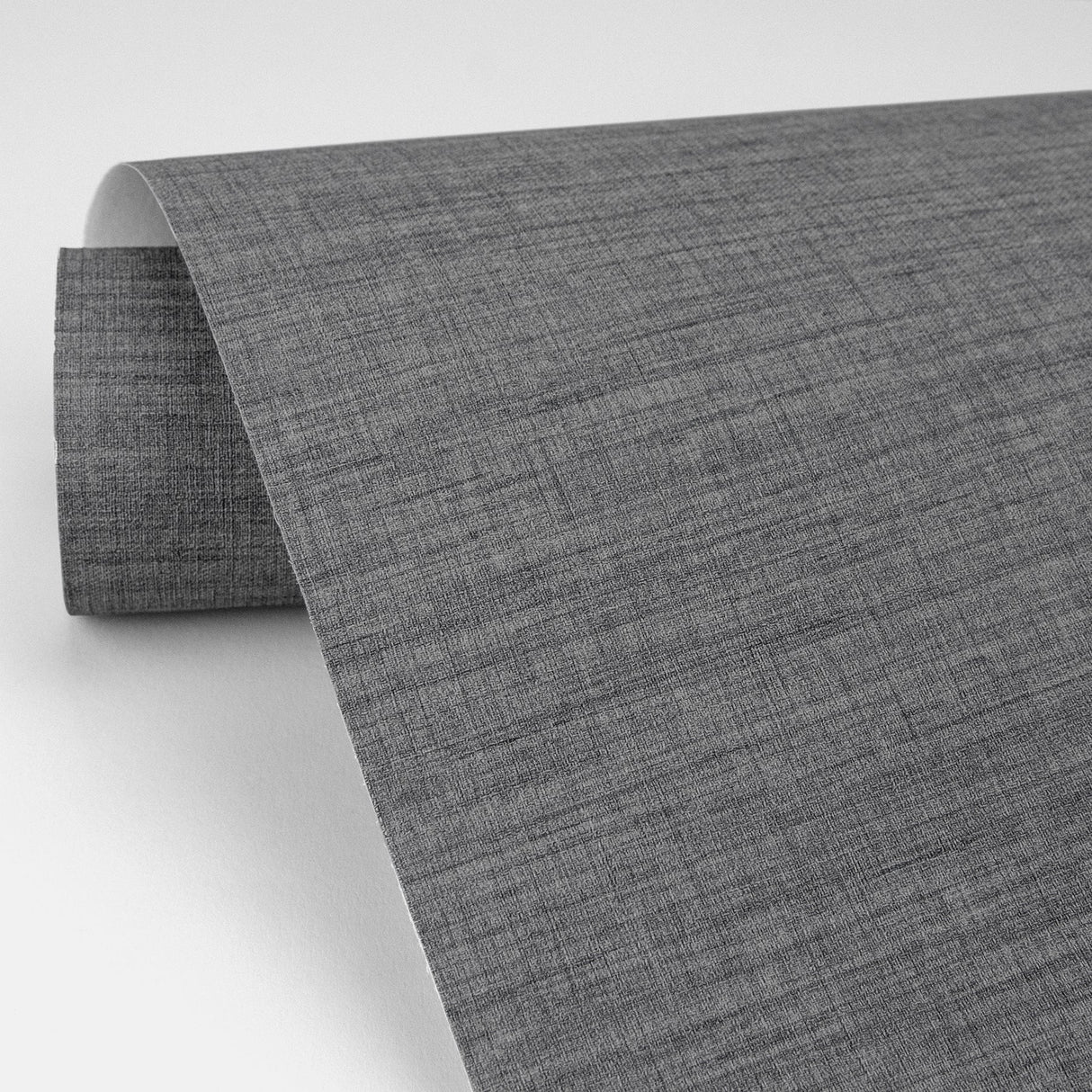 Eade’s Essence Dark Grey Linen Texture Wallpaper Dark Grey