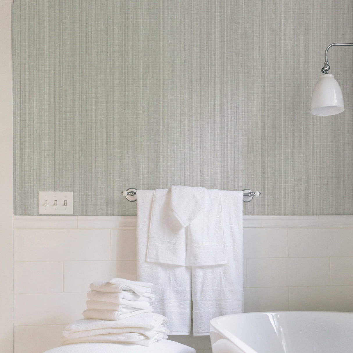 Warner Textures 2830-2717 Tormund Light Brown Stria Texture Wallpaper