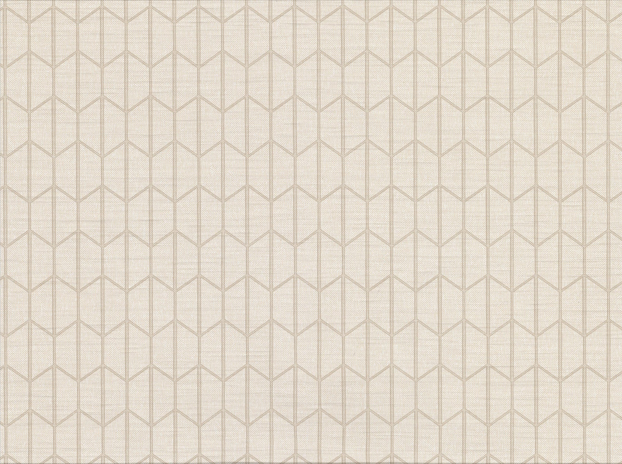 Warner Textures 2830-2731 Gauntlet Cream Geometric Wallpaper