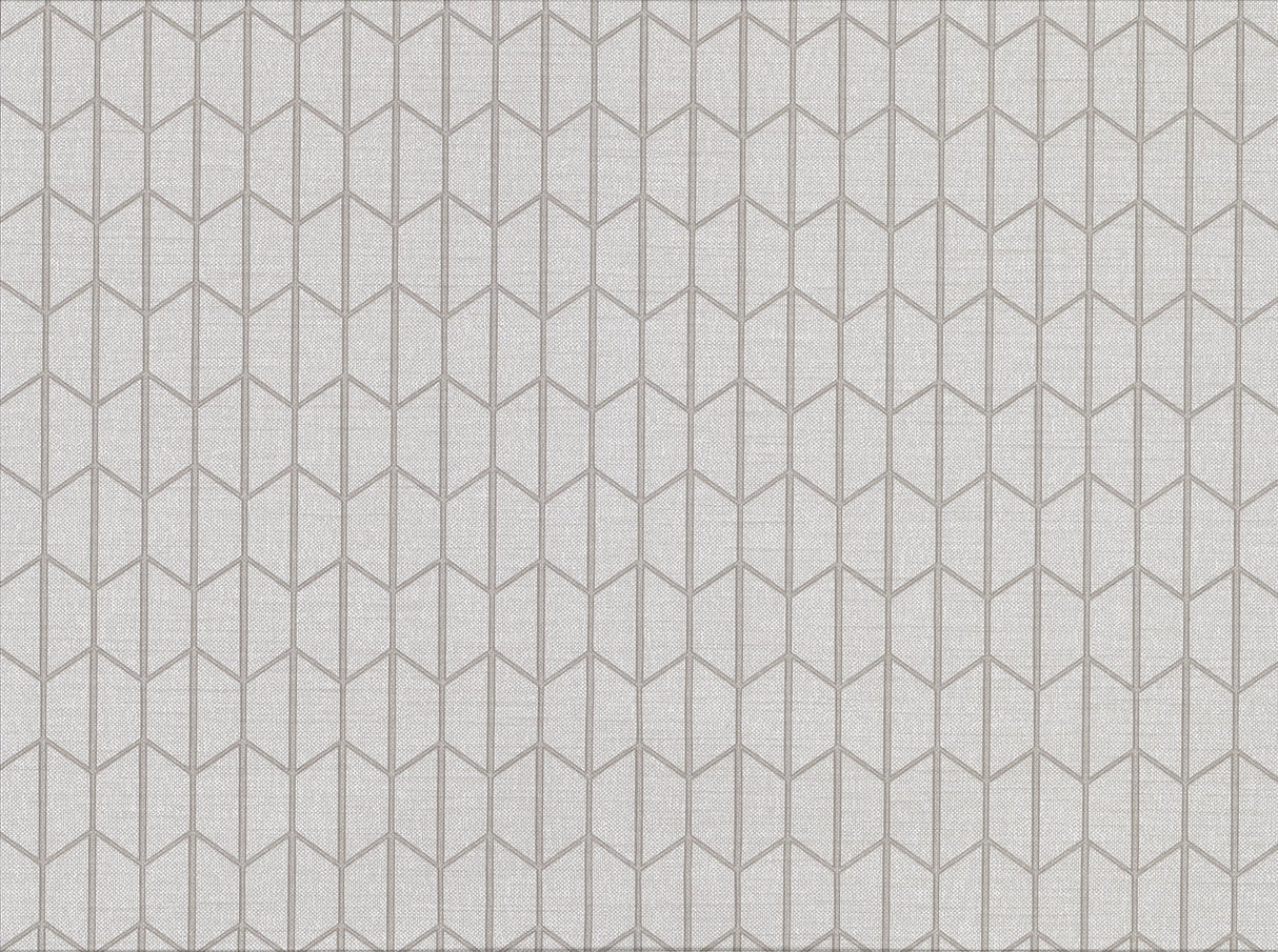 Warner Textures 2830-2733 Gauntlet Light Grey Geometric Wallpaper