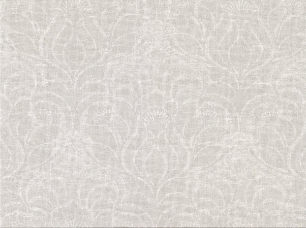 Warner Textures 2830-2771 Sandor Ivory Damask Wallpaper