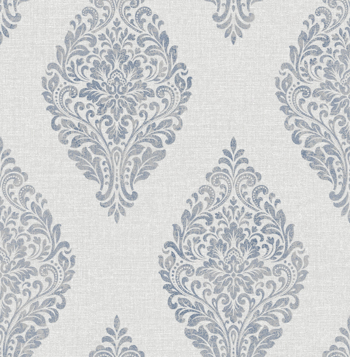 Advantage 2834-25044 Pascale Light Grey Medallion Wallpaper