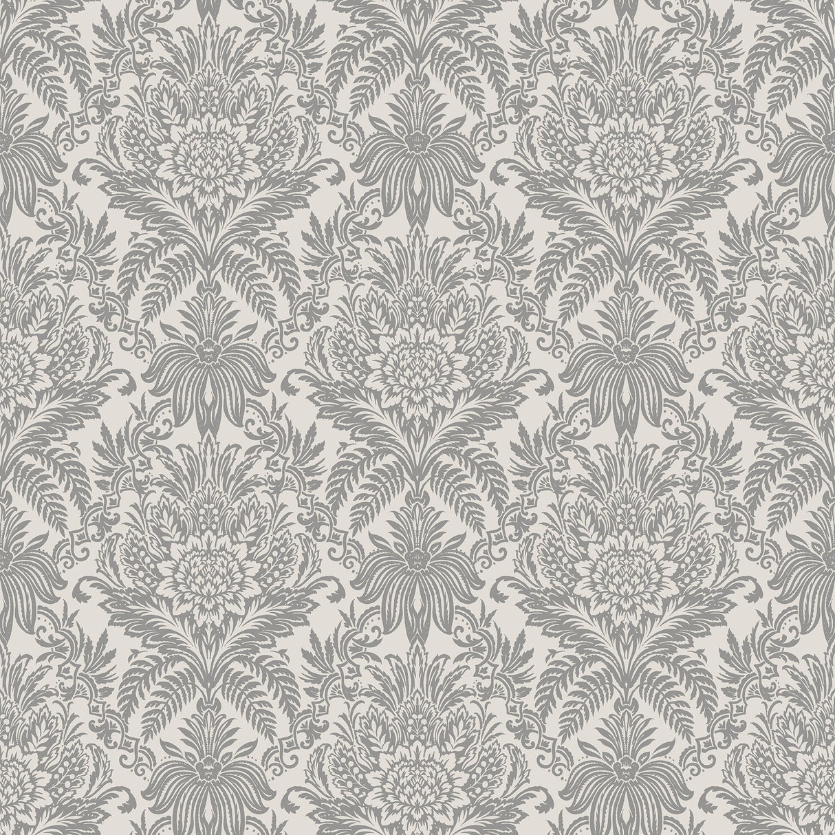 Advantage 2834-M1388 Bernadette Cream Damask Wallpaper