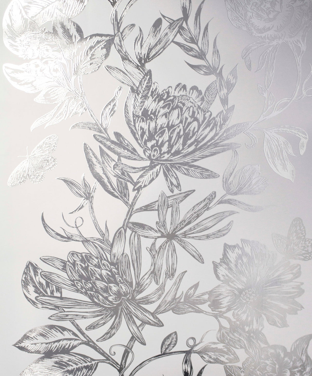Advantage 2834-M1473 Marquis Grey Floral Wallpaper
