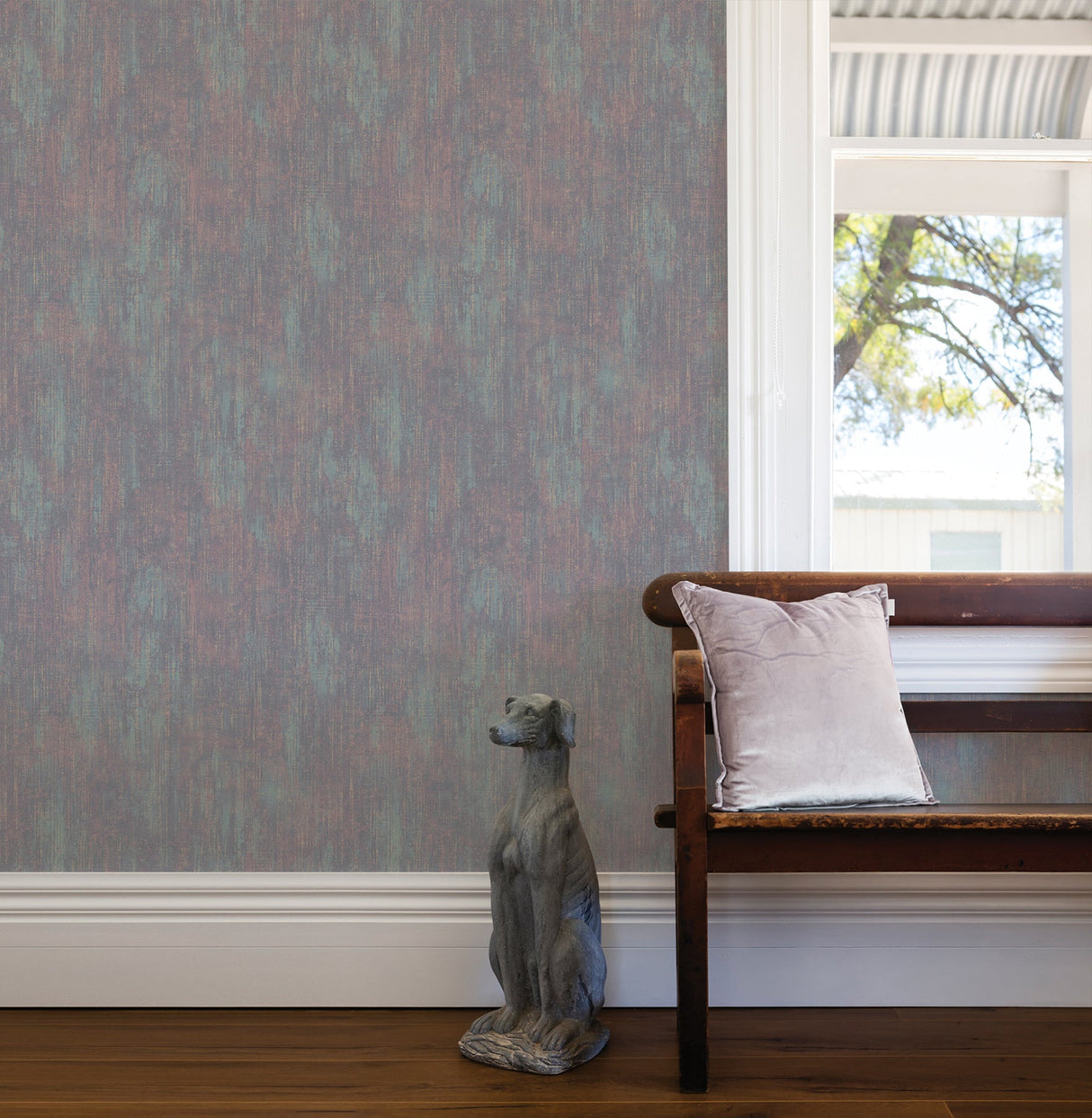 Advantage 2835-M1408 Altira Teal Texture Wallpaper