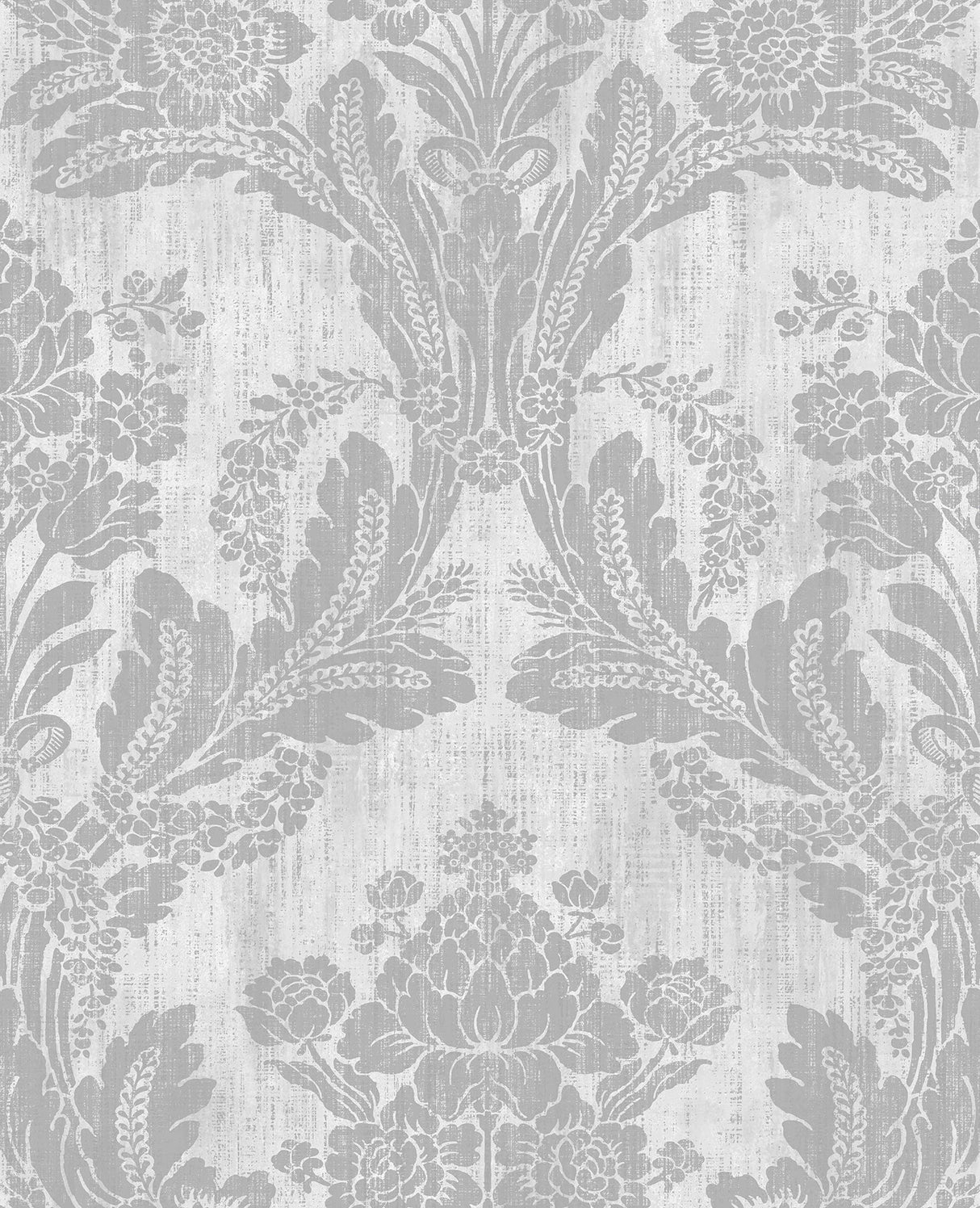 Advantage 2835-M1409 Zemi Ivory Damask Wallpaper