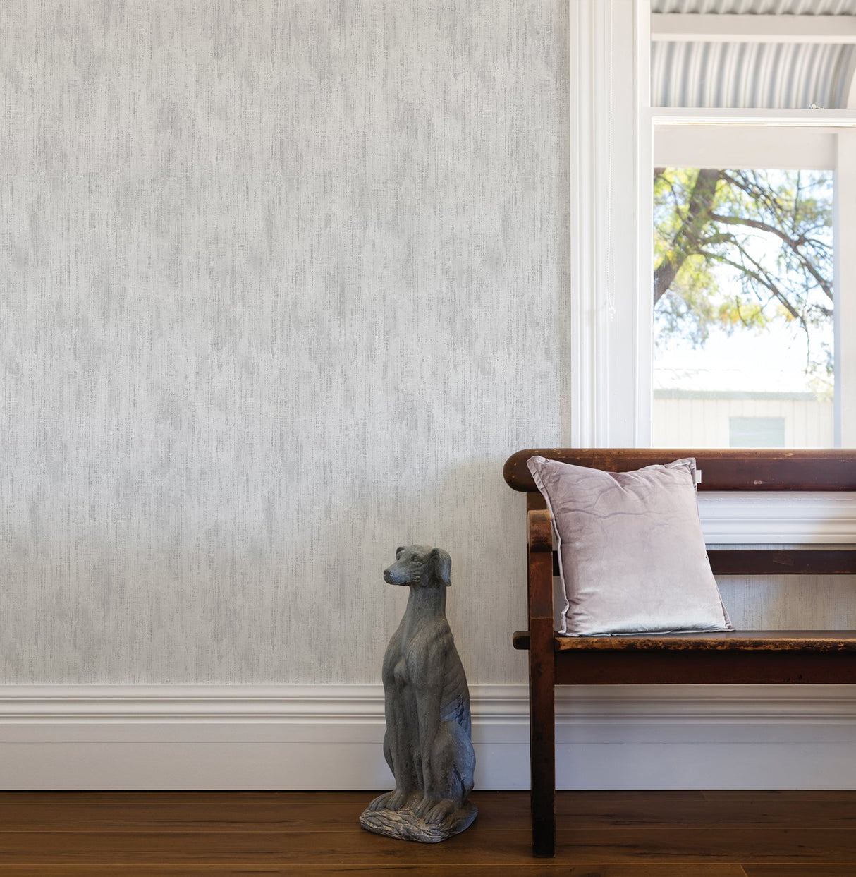 Advantage 2835-M1410 Altira Silver Texture Wallpaper