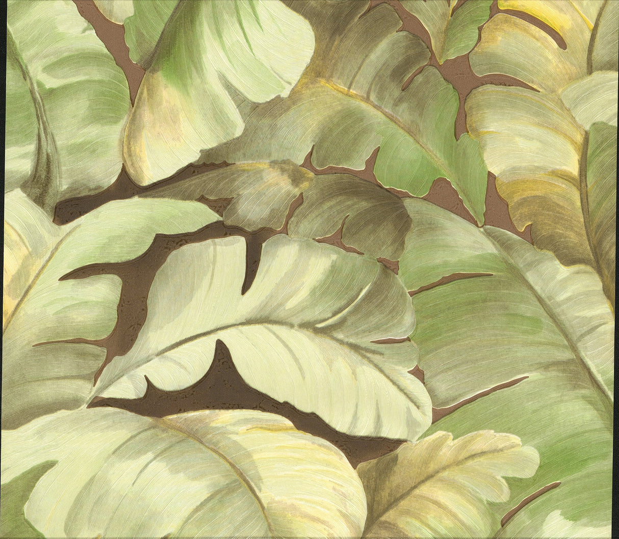 Advantage 2835-SY5152P Mardan Lime Banana Leaf Wallpaper