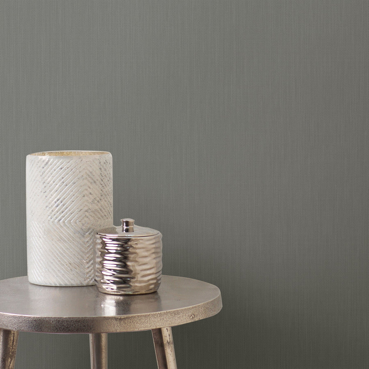 Advantage 2836-527384 Orsino Taupe Linen Wallpaper