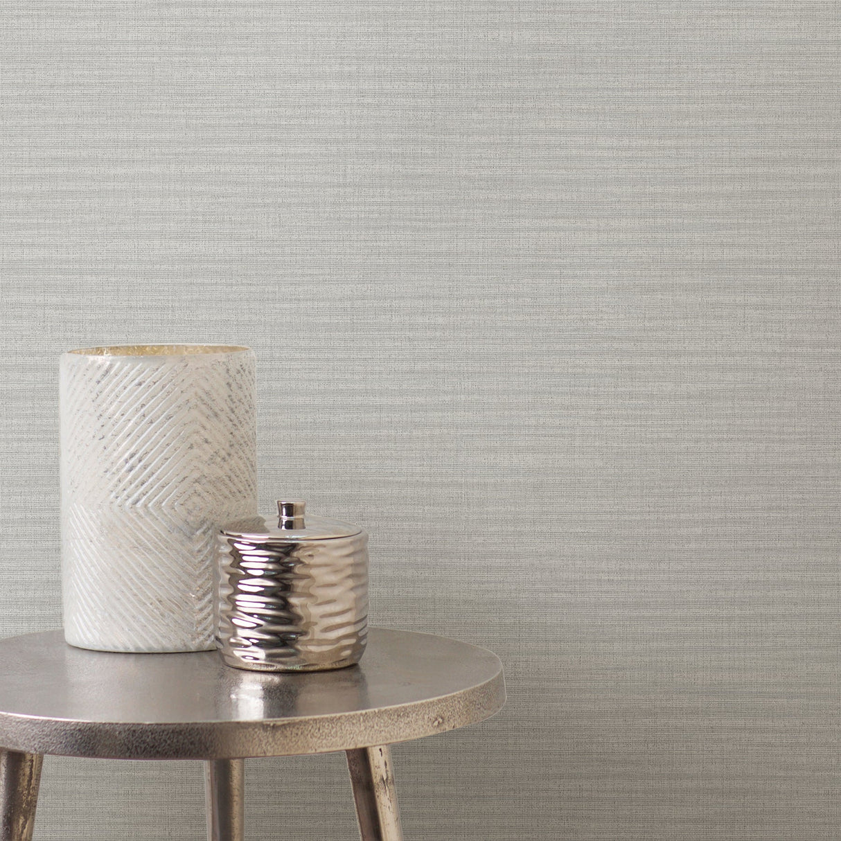 Advantage 2836-MKE-3110 Perdita Grey Linen Wallpaper
