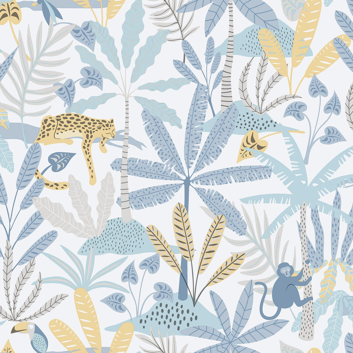 Galerie Bambino Jungly Blue Sidewall 286-2