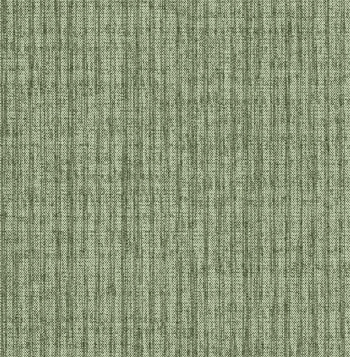 A-Street Prints 2861-25280 Chiniile Green Faux Linen Wallpaper