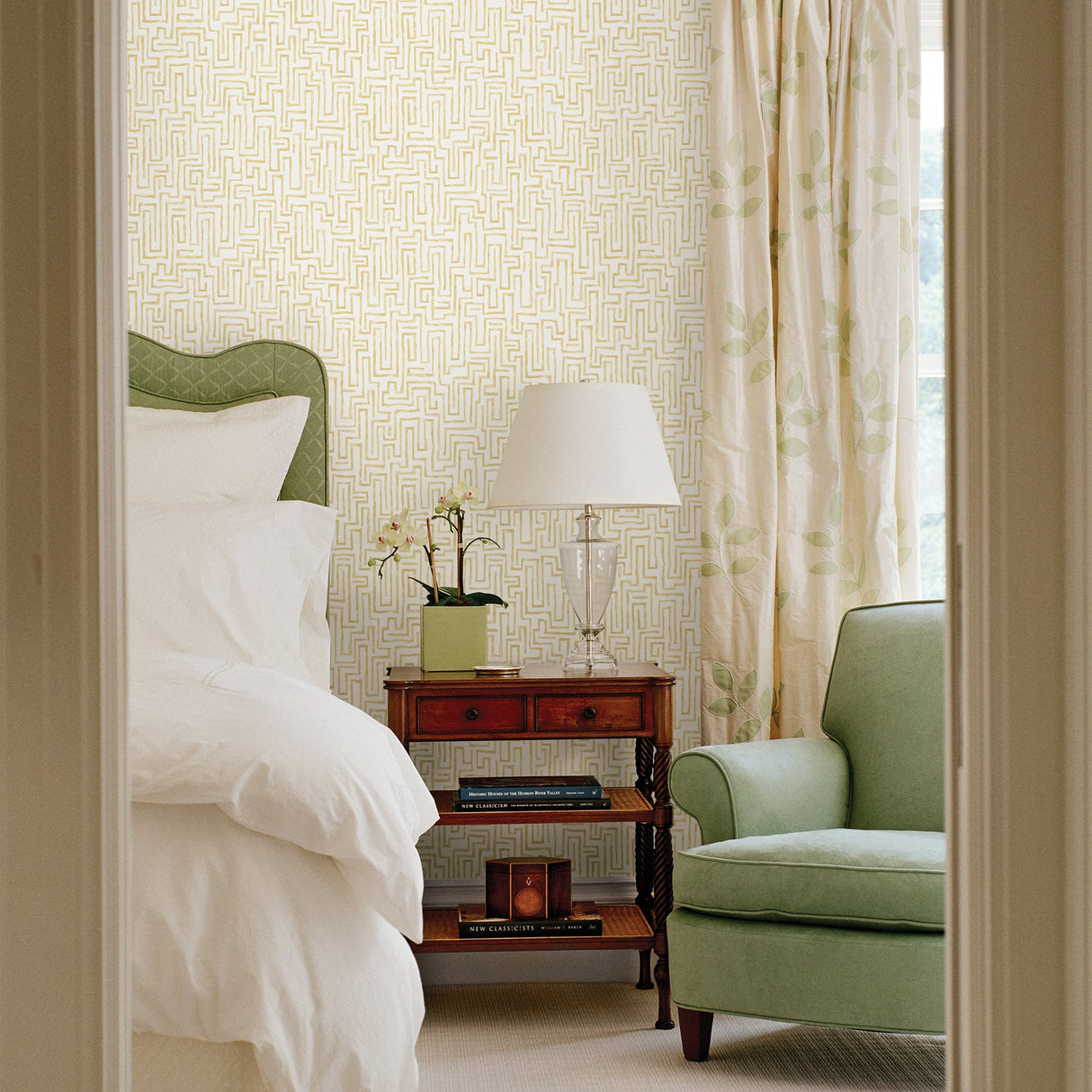 A-Street Prints 2861-25700 Ramble Mustard Geometric Wallpaper