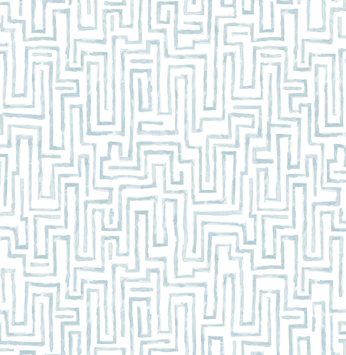 A-Street Prints 2861-25701 Ramble Blue Geometric Wallpaper