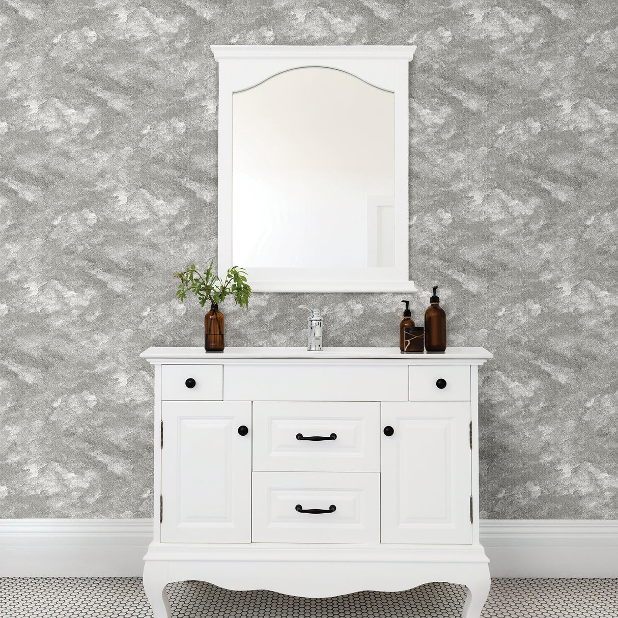 A-Street Prints 2861-25710 Bode Grey Cloud Wallpaper