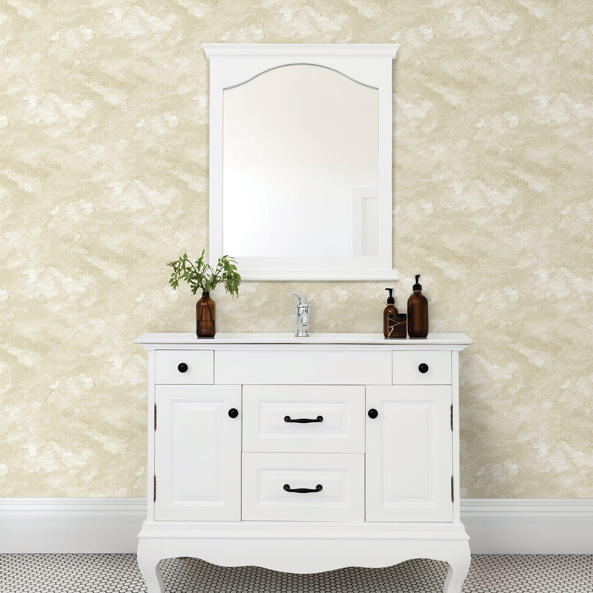 A-Street Prints 2861-25712 Bode Beige Cloud Wallpaper