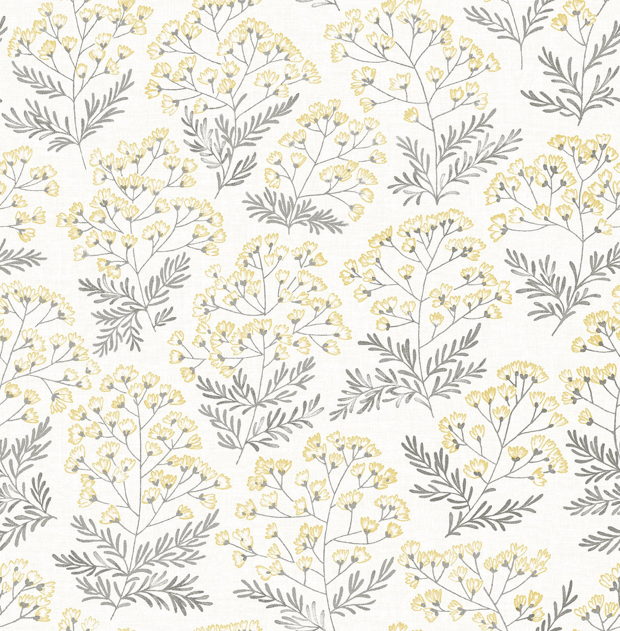 A-Street Prints 2861-25715 Floret Yellow Floral Wallpaper