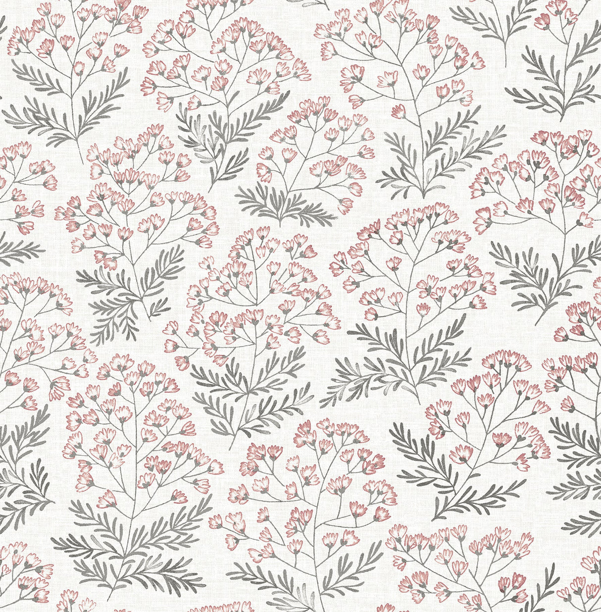 A-Street Prints 2861-25716 Floret Pink Flora Wallpaper