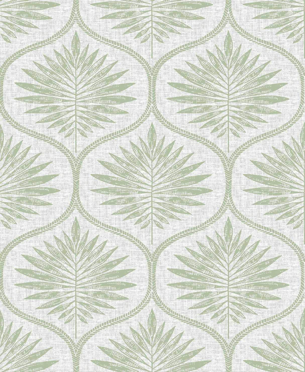 A-Street Prints 2861-25719 Laurel Light Green Ogee Wallpaper