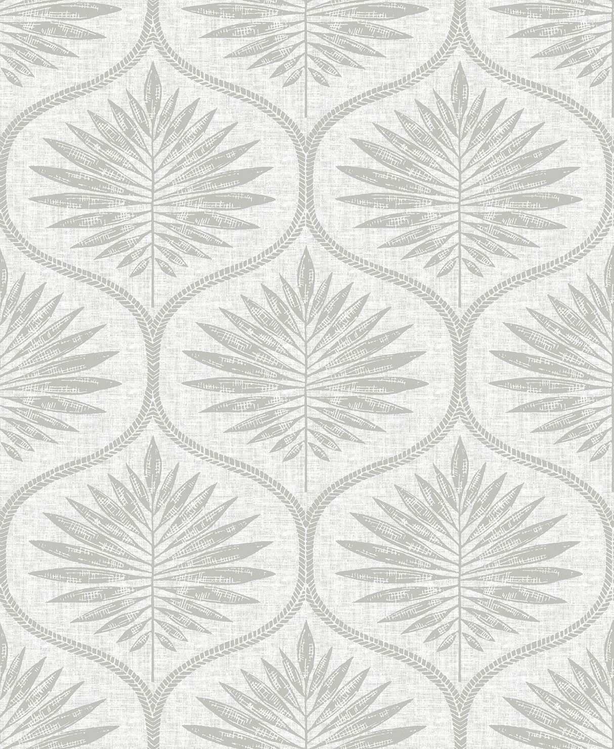 A-Street Prints 2861-25720 Laurel Light Grey Ogee Wallpaper
