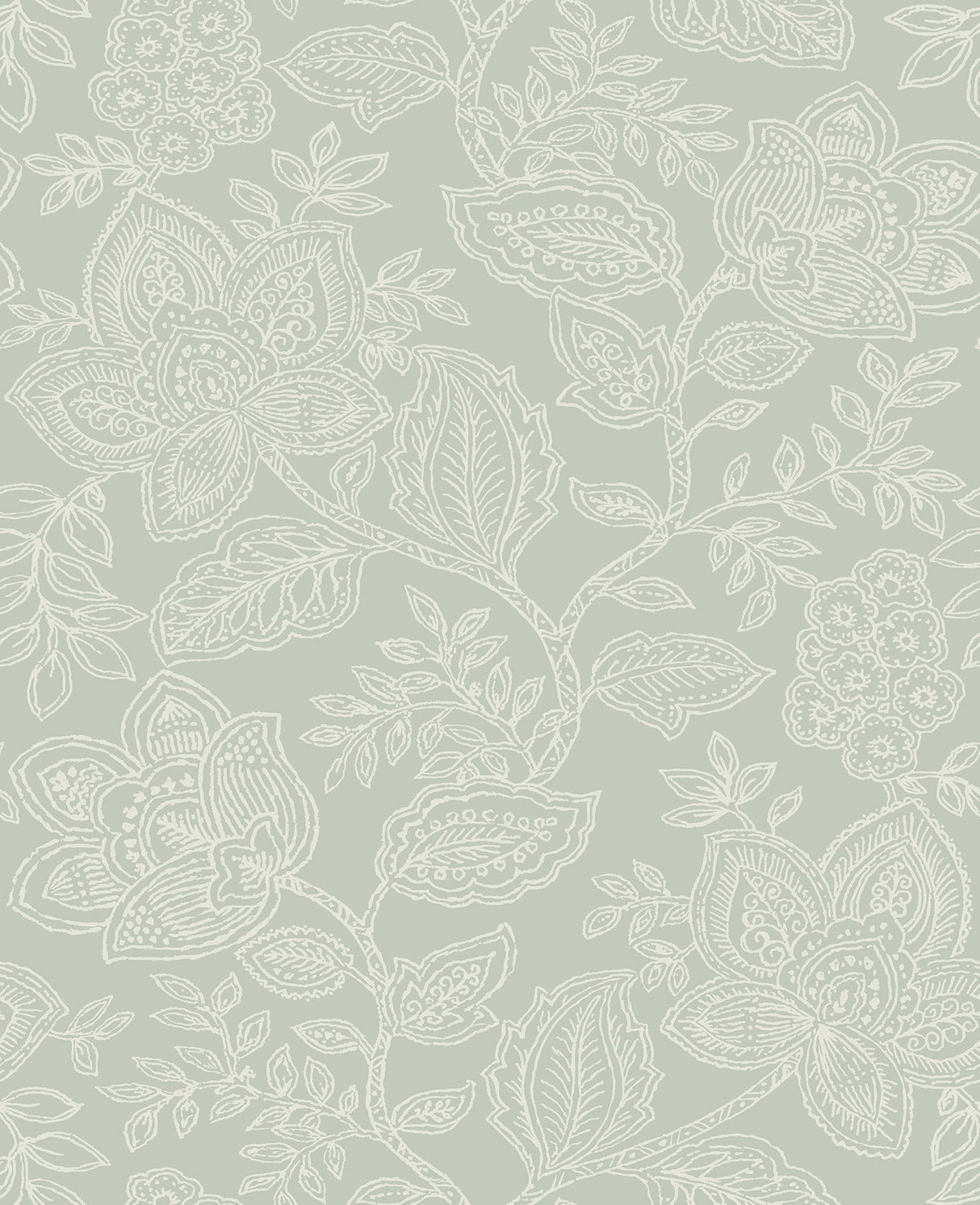 A-Street Prints 2861-25736 Larkin Sage Floral Wallpaper