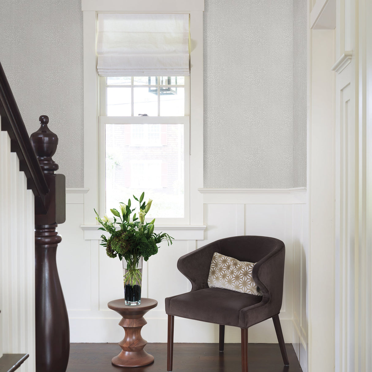 A-Street Prints 2861-25738 Zenith Grey Abstract Geometric Wallpaper