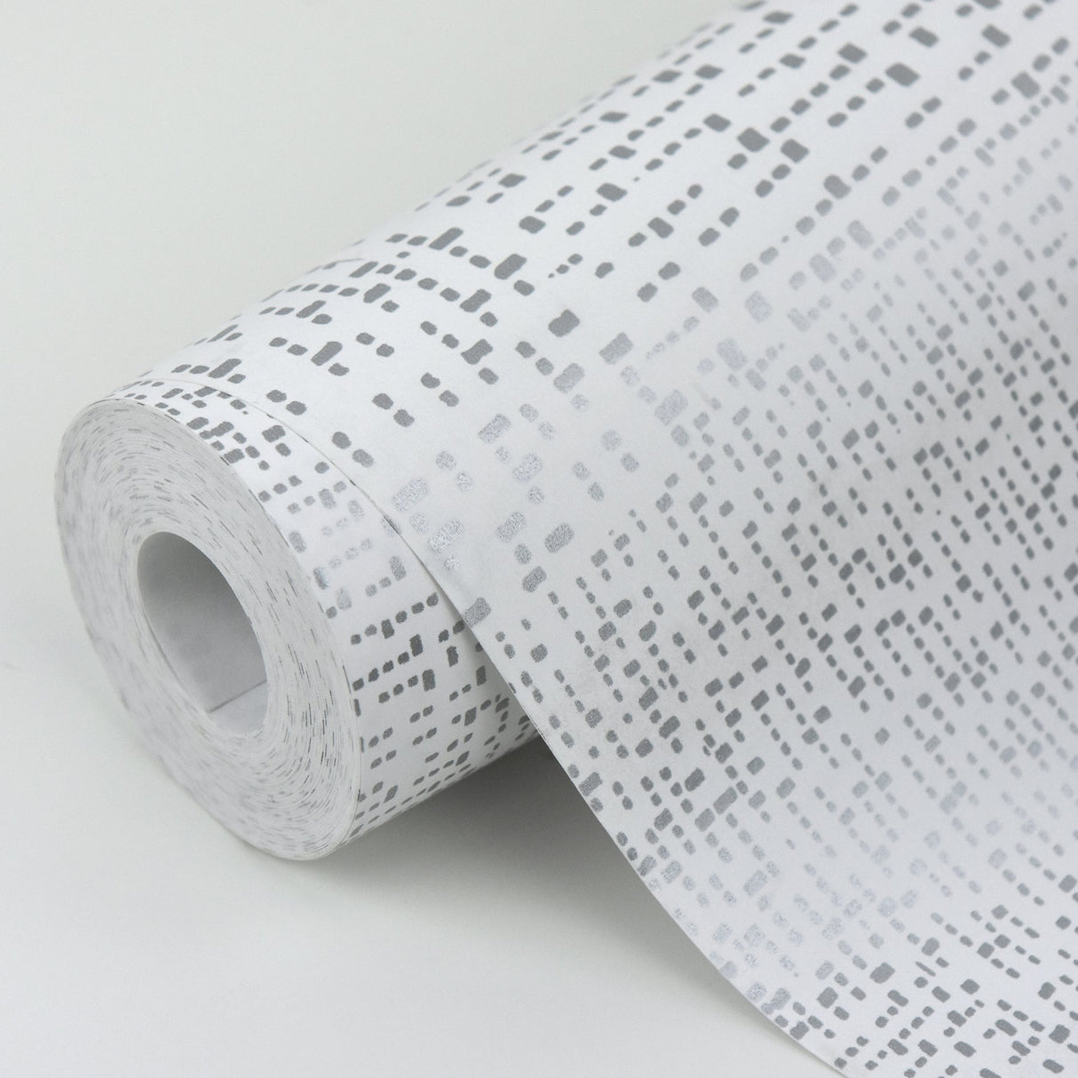 A-Street Prints 2861-25741 Zenith Silver Abstract Geometric Wallpaper