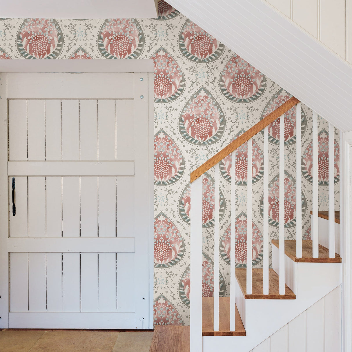 A-Street Prints 2861-25748 Alistair Red Medallion Wallpaper