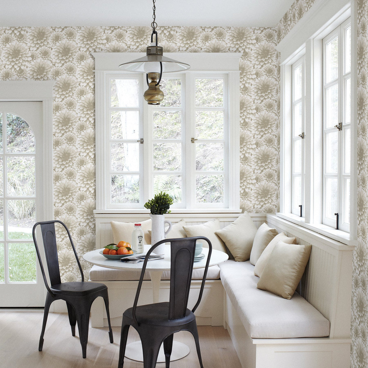 A-Street Prints 2861-87517 Umbra Beige Floral Wallpaper