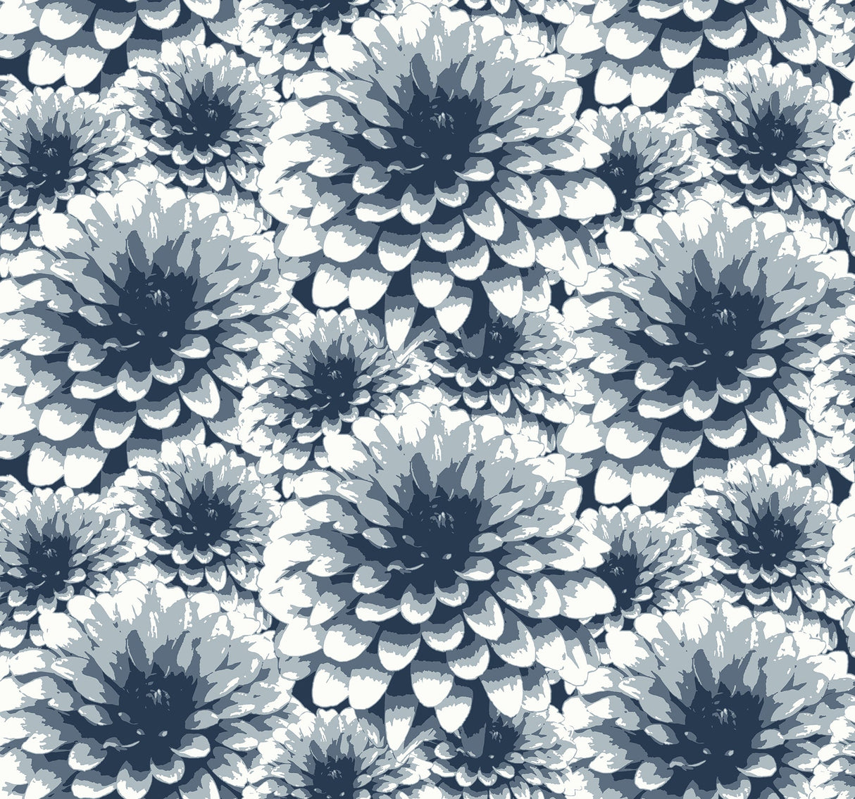 A-Street Prints 2861-87521 Umbra Indigo Floral Wallpaper
