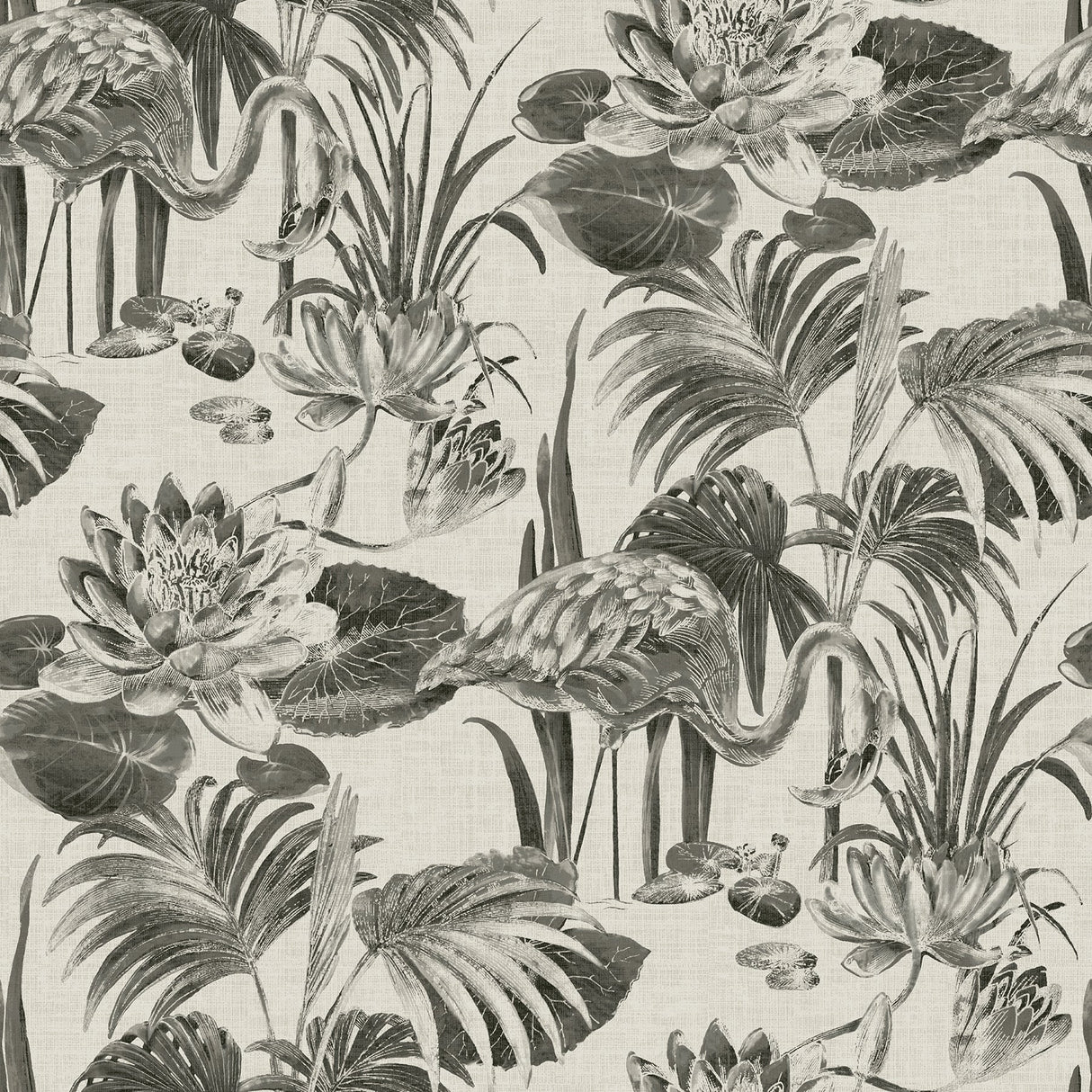 A-Street Prints 2861-87522 Frolic Black Lagoon Wallpaper