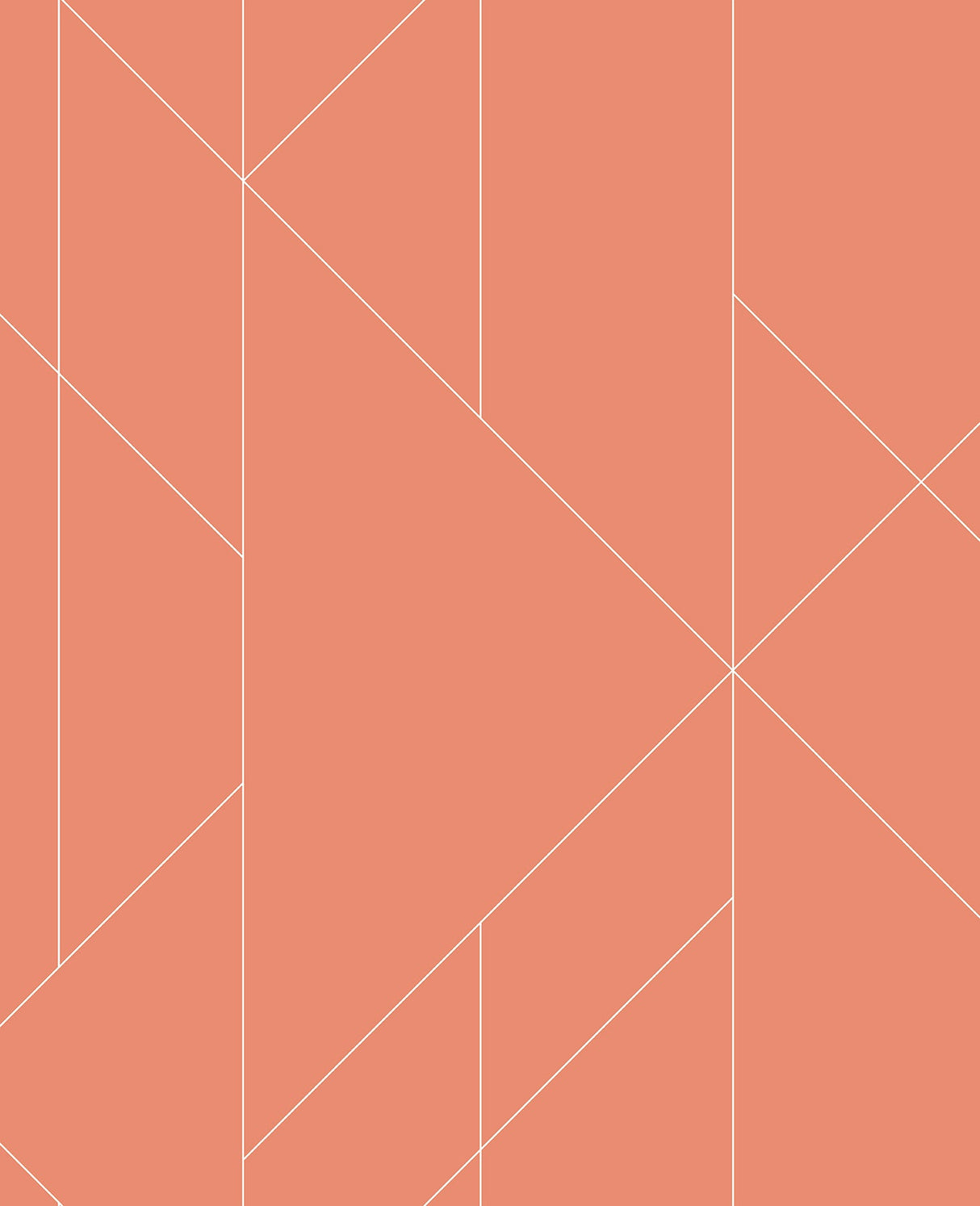 A-Street Prints 2889-25201 Torpa Coral Geometric Wallpaper