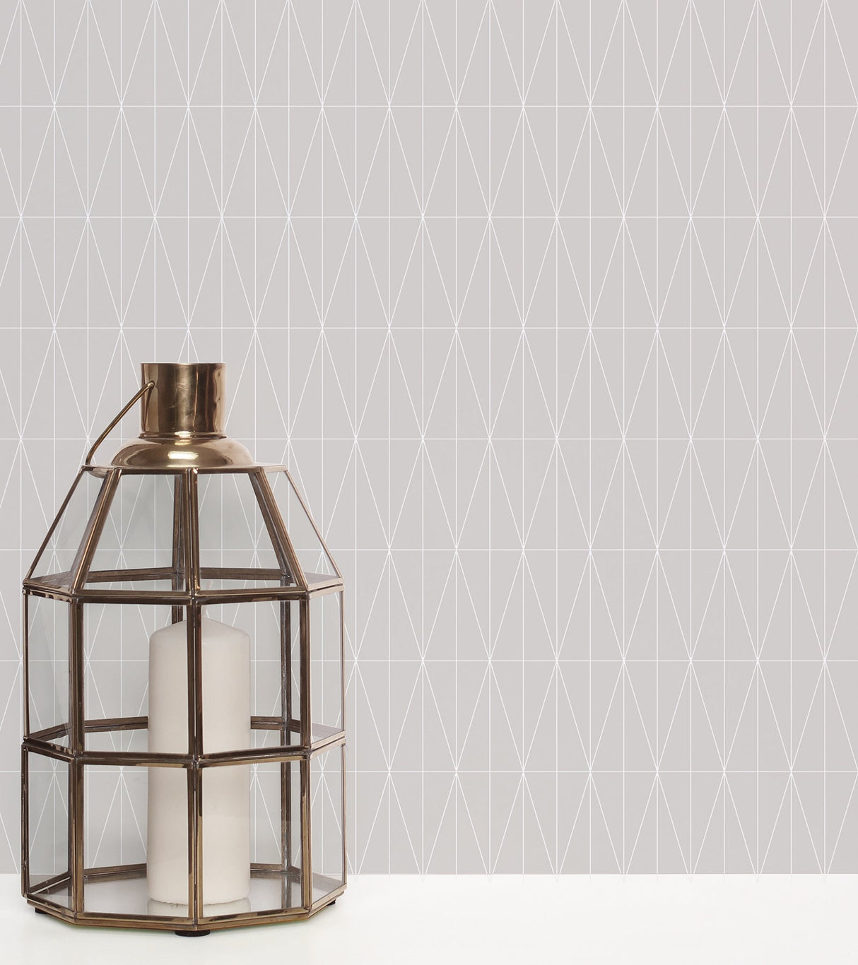 A-Street Prints 2889-25213 Tofta Light Grey Geometric Wallpaper