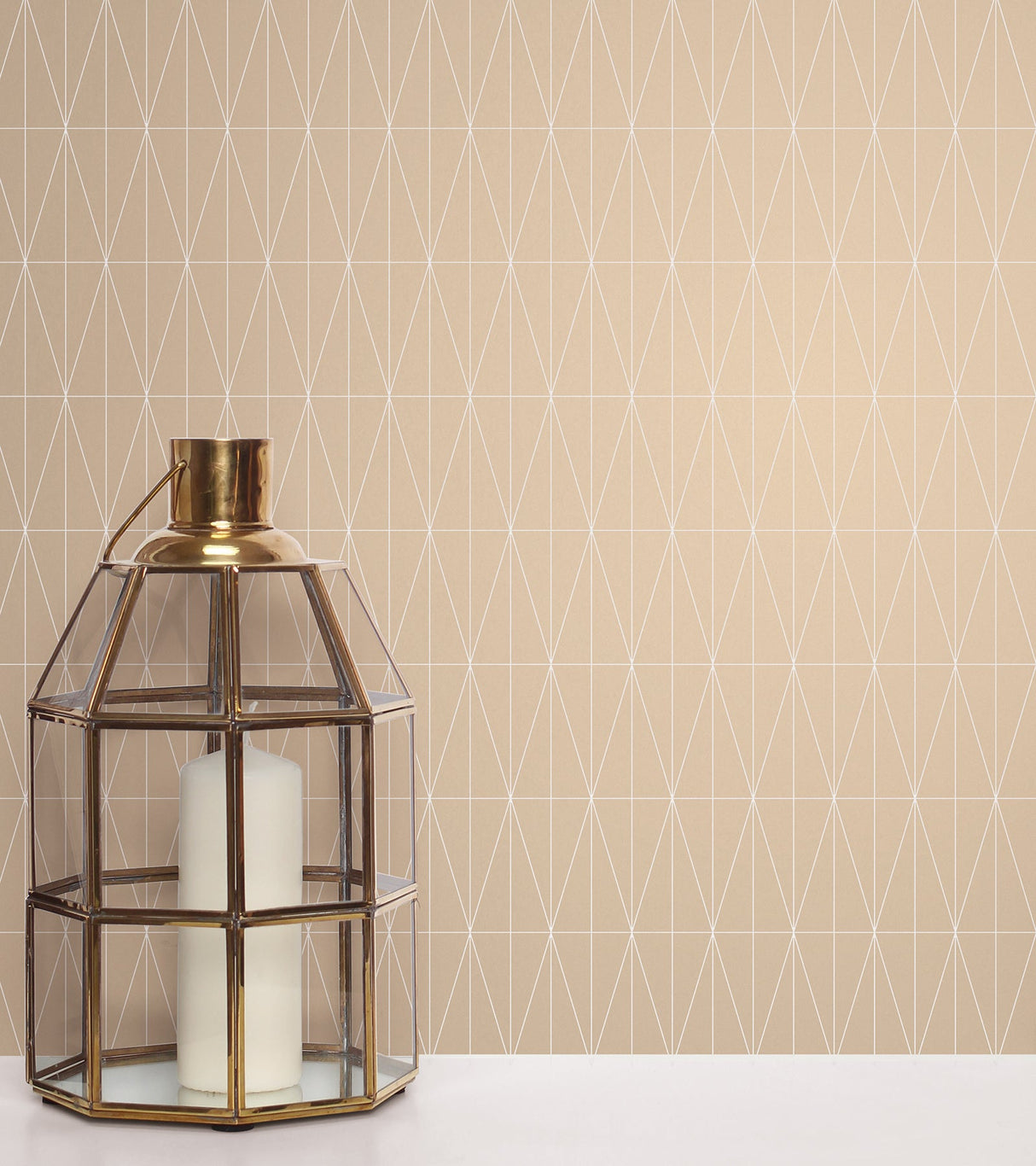 A-Street Prints 2889-25214 Tofta Beige Geometric Wallpaper