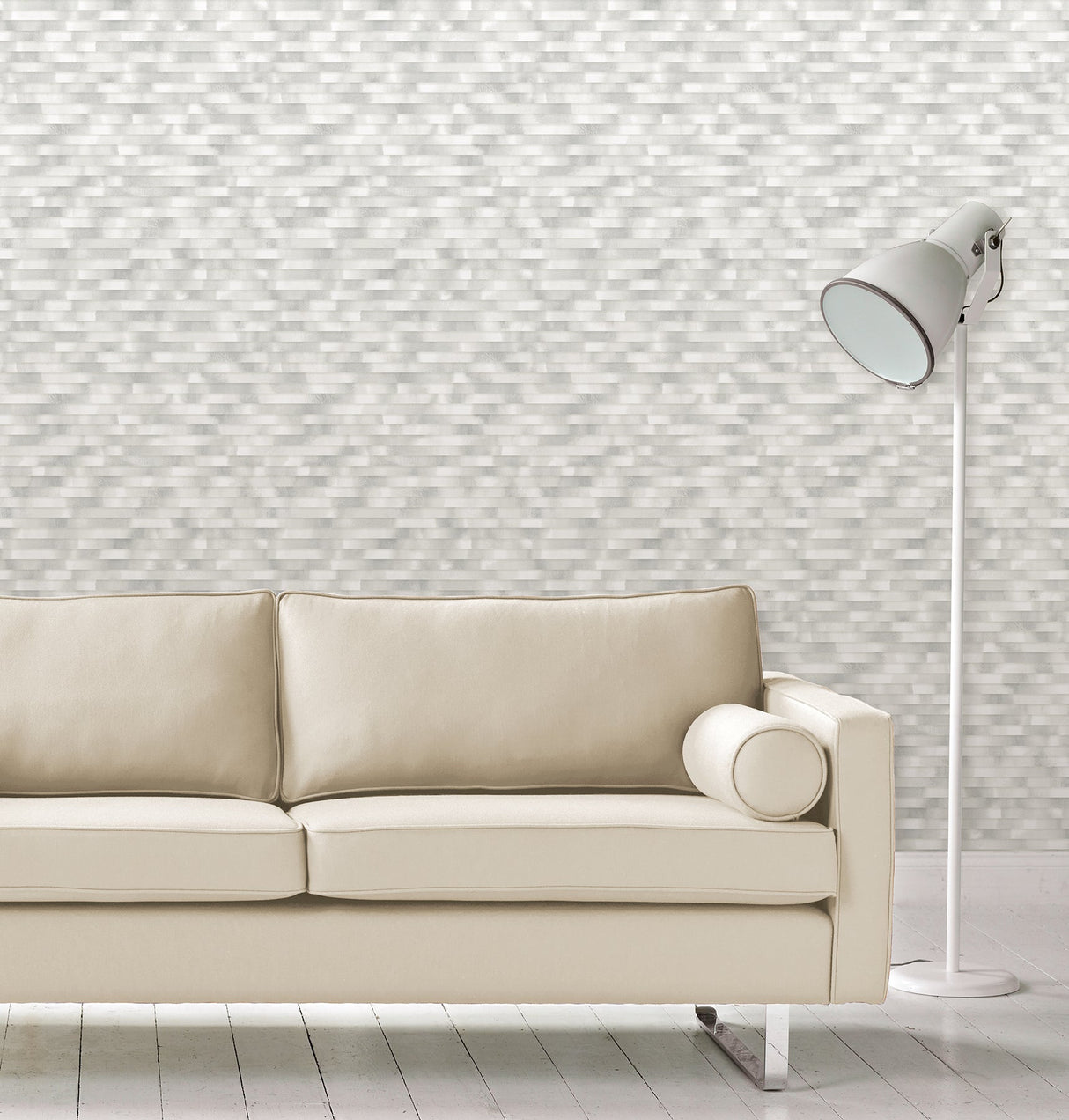 A-Street Prints 2889-25231 Kalmar Grey Hazy Stripe Wallpaper