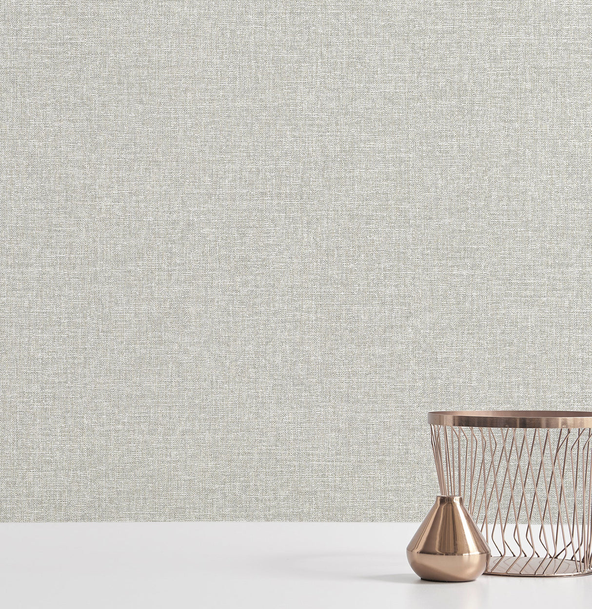 A-Street Prints 2889-25239 Asa Grey Linen Texture Wallpaper