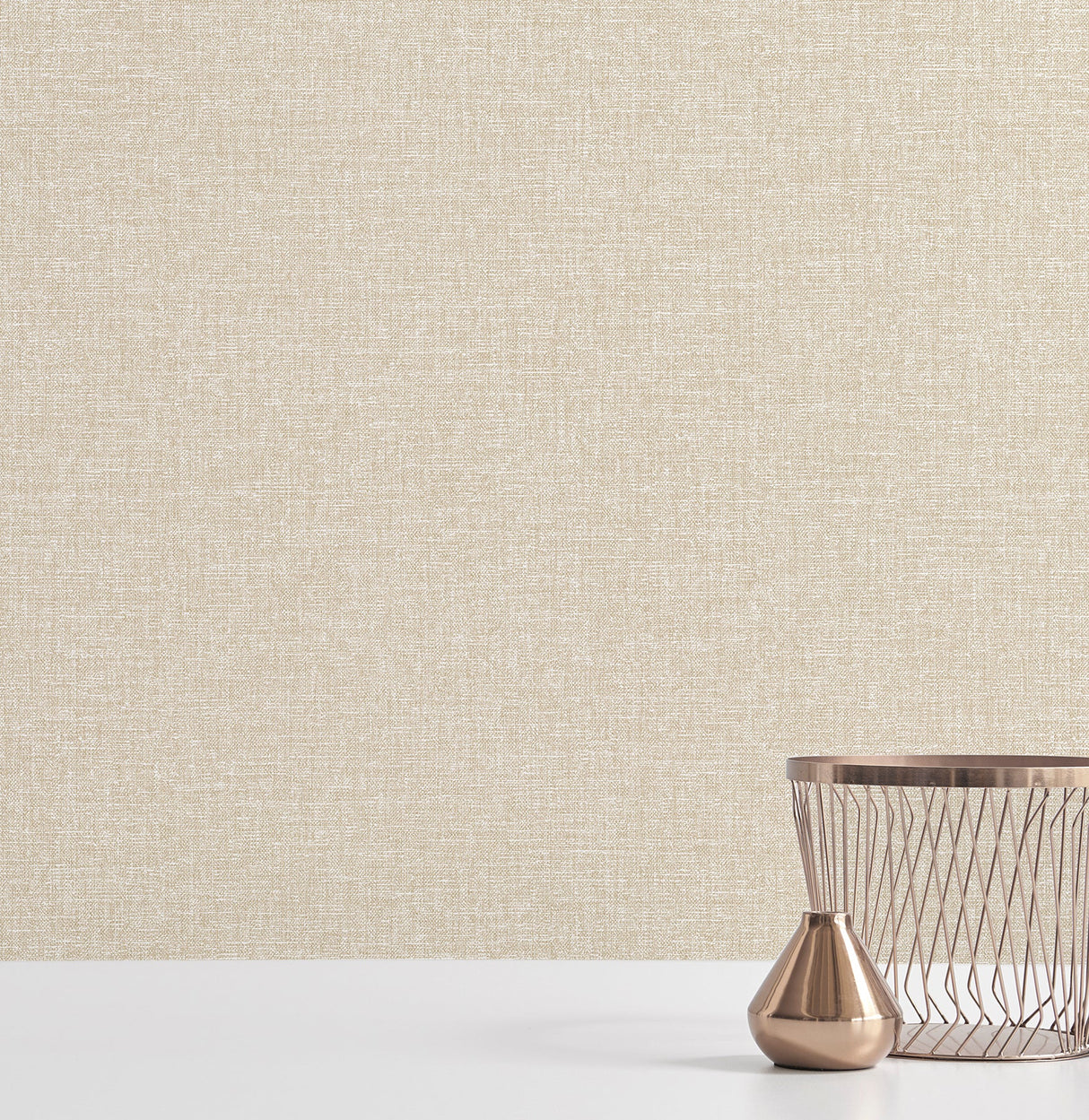 A-Street Prints 2889-25241 Asa Beige Linen Texture Wallpaper