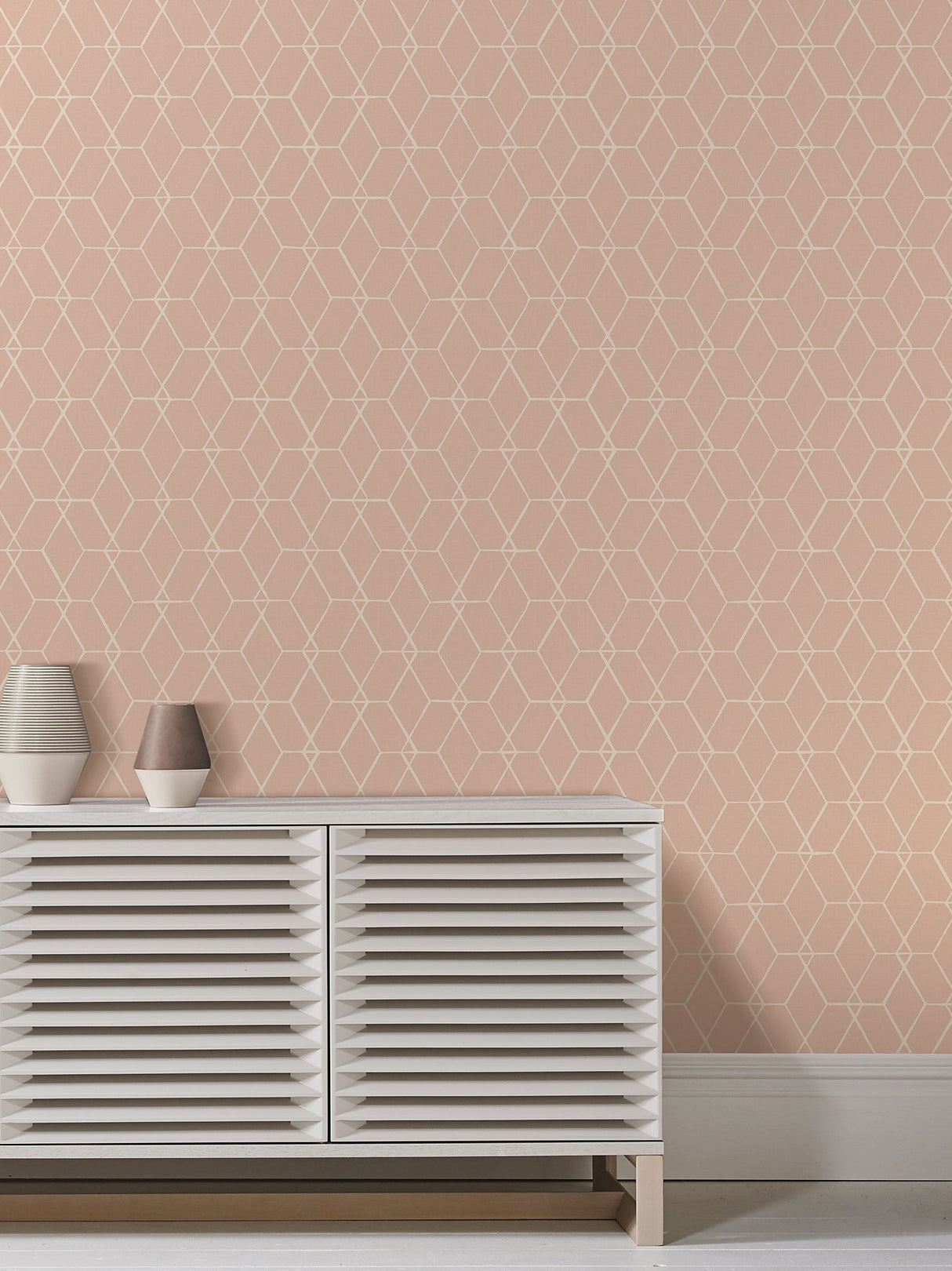 A-Street Prints 2889-25250 Osterlen Light Pink Trellis Wallpaper