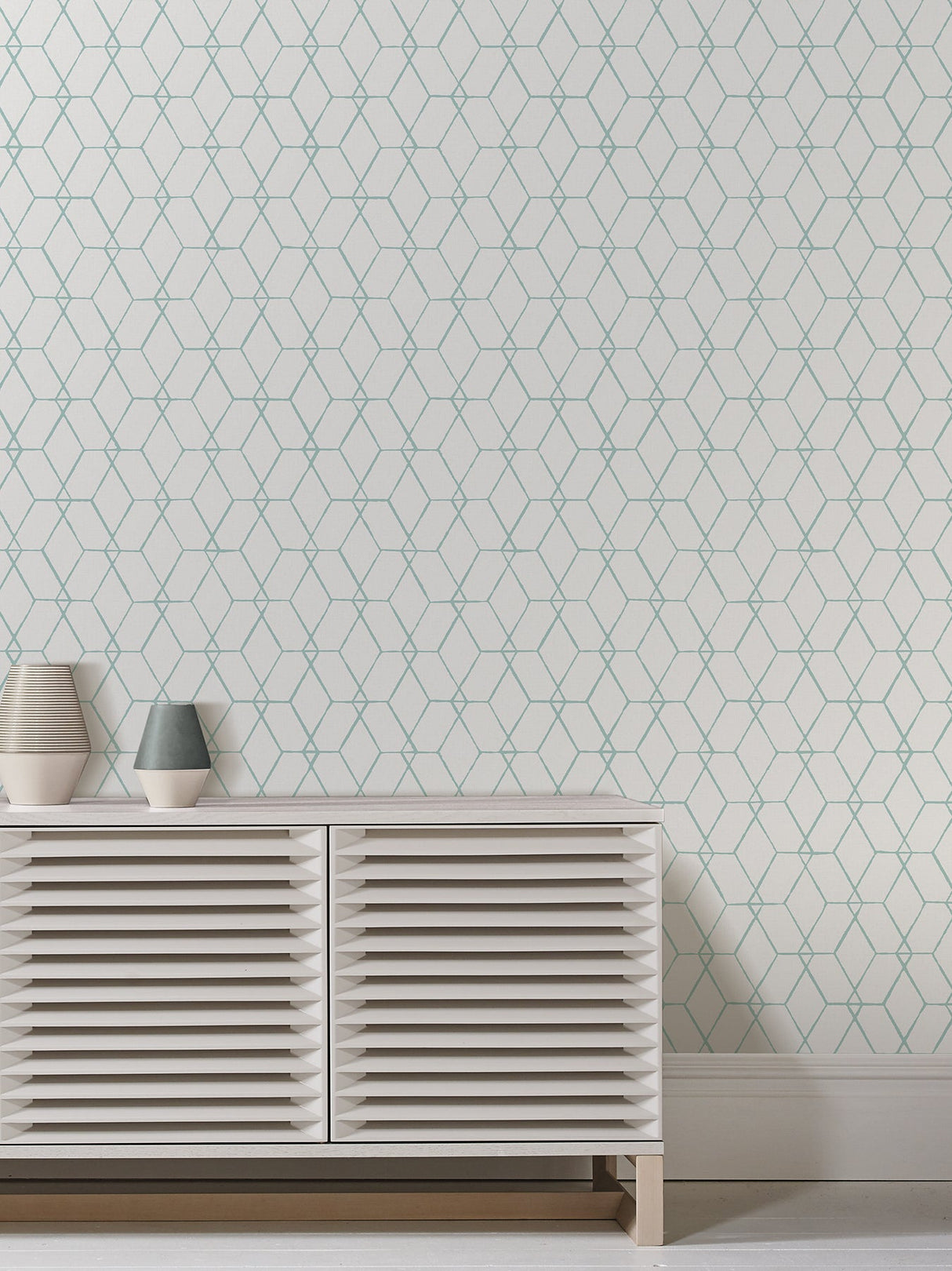 A-Street Prints 2889-25251 Osterlen Teal Trellis Wallpaper