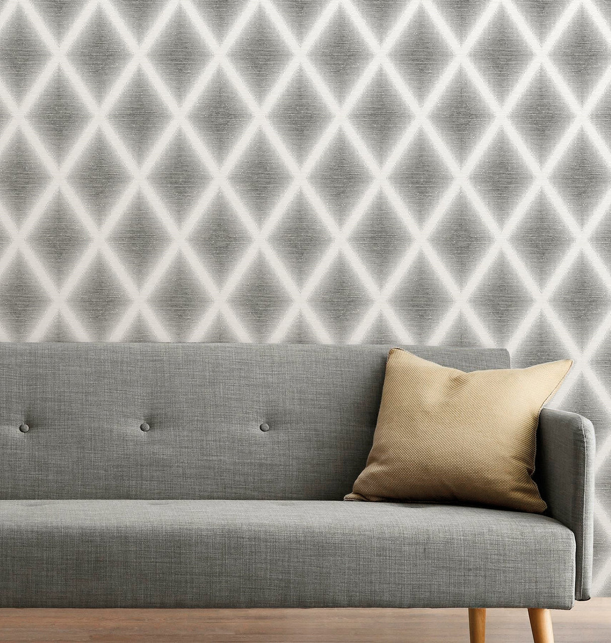 A-Street Prints 2889-25256 Kirana Taupe Diamond Wallpaper