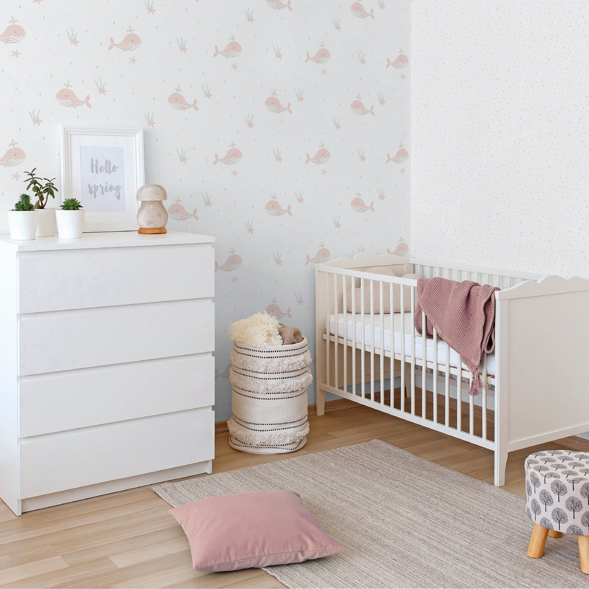 Galerie Bambino Splash Pink Sidewall 289-1