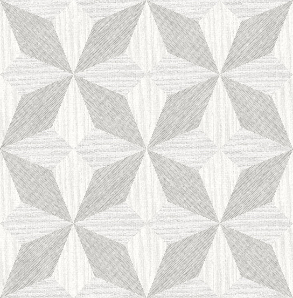 Decorline 2896-25301 Valiant Light Grey Faux Grasscloth Mosaic Wallpaper
